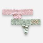 Victoria’s Secret Underwear Panties Panty Lot Of 2 Thong Small Lace 2pk New