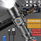 2000000 Lumens Super Bright LED Flashlight Tactical Rechargeable LED Work Light