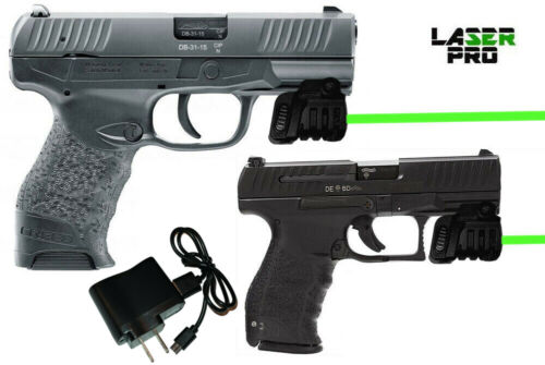 Green Laser Sight for Walther: CCP M2, P99 P99c PPX PK380 P22, PPQ 
