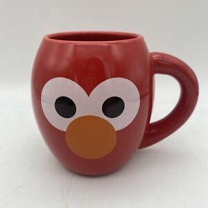 Elmo Sesame Street Workshop Coffee Tea Cup Mug Elmo Loves Mornings Oversize Red