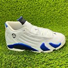 Nike Air Jordan 14 Retro Womens Size 8 White Athletic Shoes Sneakers 487524-104