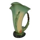 Roseville Pine Cone Green 1953 Mid Century Modern Pottery Ewer Vase 485-10