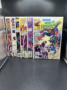 Web of Spider-Man 6-issue lot # 91, 120, 124, 126, 127, 129. Marvel. (A37)