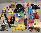 Vintage Junk Drawer Lot Toys Trinkets Stickers Keychains Figurines and More