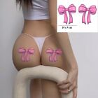 Set Pink Bow Tie Temporary Tattoo Sexy Tattoo Women Thigh Butt Body Hotwife