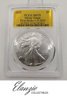 2023 American Silver Eagle Gold Foil Labels First Strike 1 of 2023 PCGS MS70