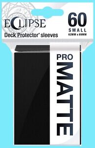 60 ULTRA PRO ECLIPSE JET BLACK SMALL Size PRO-MATTE DECK PROTECTOR Card Sleeves