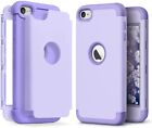 For iPod Touch 5th 6th & 7th Gen - Hard Hybrid Armor Impact Case Lavender Purple