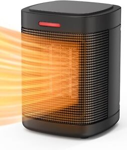 Space Heater, 500W Small Space Heater for Indoor Use, Ceramic Personal Heater wi