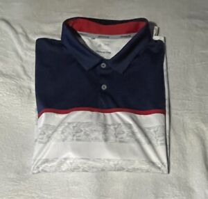 Adidas Golf Polo Climacool 2D Camo Stripe Golf Shirt Mens Sz 2XL Wicking Bc1838