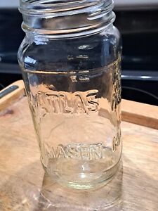 Atlas Glass Mason Canning Jar 16/24 oz.  No Lids