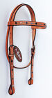 Show Tack Bridle Horse Western Leather Rodeo Headstall  85118H