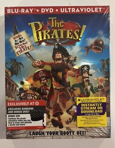 The Pirates Band of Misfits Blu-Ray DVD NEW Target Exclusive w/ Bandana Bonus