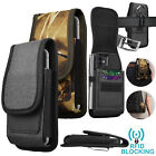 Cell Phone Holster Pouch Wallet Case With Belt Clip Card Holder For iPhone LG