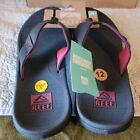Men's Reef Santa Ana Flip Flop sandal Water friendly C16710 Black/Red Brand New