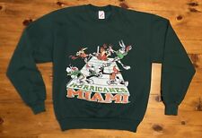 Vintage 90s 1994 Miami Hurricanes Looney Tunes Sweatshirt Mens Medium Football