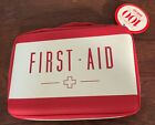 JOHNSON&JOHNSON Band-Aid Brand Build Your Own First Aid Kit red zip Bag 9x6.5x2