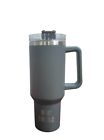 tumbler 40 oz with handle insulated gray high quality. READ description please!