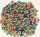 500+ Pieces Vintage Genuine Fossil Mixed Color 4mm. Round Gemstone Beads 5255