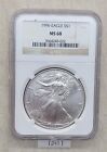 WPCoins ~ 1996 NGC MS 68 American Eagle Silver Dollar $1