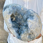 16.9LB Natural Raw Blue Celestite Crystal Quartz Cluster Geode Specimen