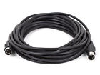 Monoprice 25ft MIDI Cable - Black With Keyed 5-pin DIN Connector