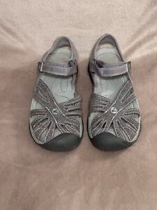 Keen Rose Sandals Casual Closed Toe Sport Hiking Outdoor Gray Women’s Size 6.5