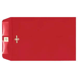 6 x 9 Clasp Envelopes, Ruby Red, 50/Pack