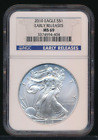 2010 AMERICAN SILVER EAGLE $1 MS 69 Early Releases NGC (A80) GCF