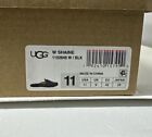 UGG NWT Women’s Shaine Black Leather Slippers USA Size 11/UK Size 9 (0502101)