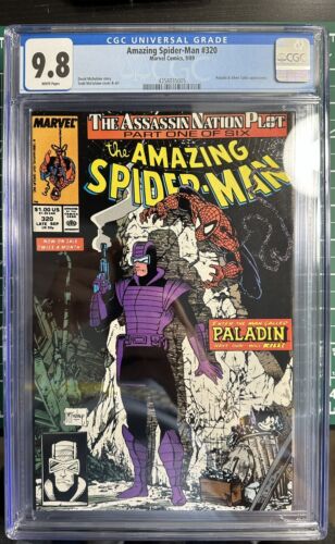 Amazing Spiderman #320 - CGC 9.8 - 1989 Marvel - McFarlane - Paladin