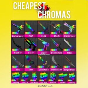 Roblox Murder Mystery 2 MM2 Super Rare Chroma Weapons FAST DELIVERY and CHEAP
