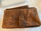 Viking Leather Three Pipe Travel Case and Tobacco Pouch - Brown - New