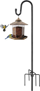 Bird Feeder Pole, 94 Inch & 5/8 Inch Diameter Stainless Steel Heavy Duty Shep...