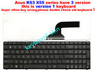OEM New for ASUS X55A X55C X55U X55VD X55 X55X X55CC laptop Keyboard black