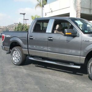 5.5' Short Bed N/Flare Rocker Panel Trim for 2009-2014 Ford F-150 Crew Cab (For: Ford F-150)
