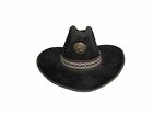 Vintage YA Cowboy Western Hat Size  6 3/4 - 6 7/8 Black Cotton/Rayon