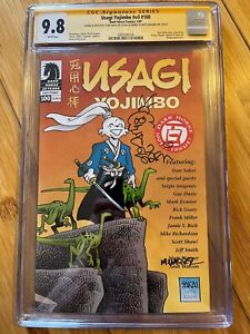 Usagi Yojimbo V3, #100 CGC 9.8 SS signed by Matt Wagner & Stan Sakai (Remarked)