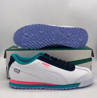 Puma Roma White Black Teal Pink Athletic Sneakers 389056-01 Mens Size