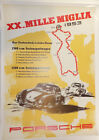 Porsche Poster XX. Mille Miglia 1953 20x27