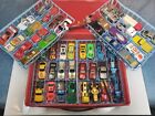 Lot of 50 Vintage Diecast Cars In Collector's Case -Variety-