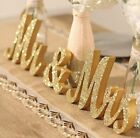 Mr And Mrs Signs Wedding Table Decorations Wooden Freestanding Letters For Photo