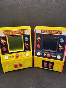 Pac Man Bandai Namco Mini Arcade Video Game Machines Battery Operated Tested