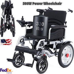 500W Folding Electric Wheelchair Widen 18
