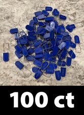 100ct Plastic Padlock Security Seals w/Metal Wire, Number Tamper Proof Tag, Blue