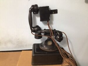 Antique Western Electric D1 Base W/ E1 Handset & Ringer Box C1 Phone W/ E1 Hands