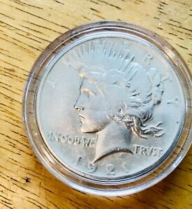 New Listing1921 Peace Silver dollar. nice coin very shiny.