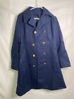 Unbranded Womens Vintage Trench Coat Size Large Midnight Blue Double Breasted