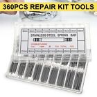 360pcs Watch PINS SPRING BARS Band Strap Link 8-25mm Repair Kit Stainless Steel