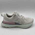 Nike Womens React Infinity Run FK 2 CT2423-007 White Running Shoes Sneakers Sz 8